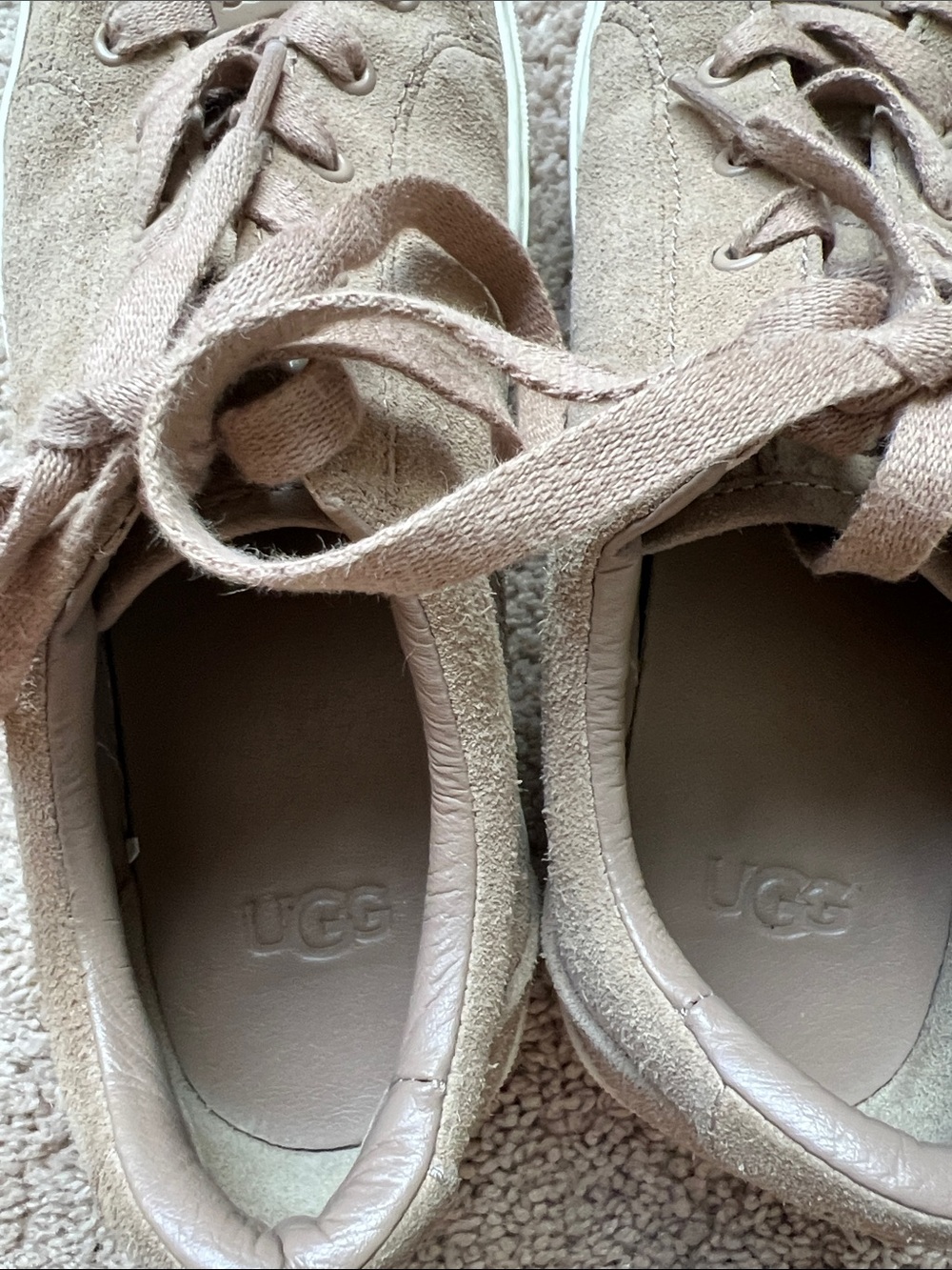 UGG Women’s Taupe Suede Low-Top Sneakers - Picture 6 of 8